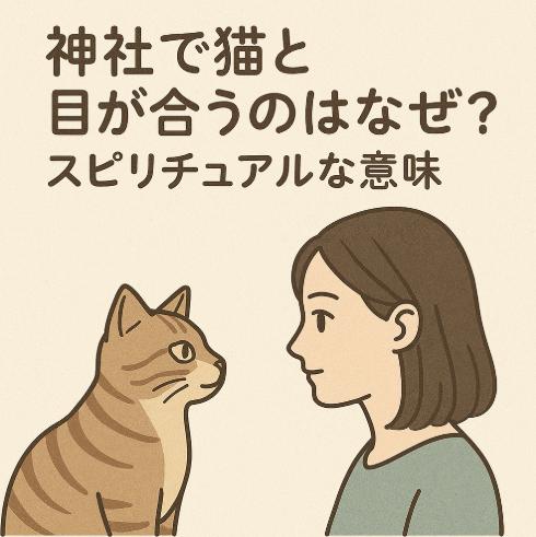 神社で猫と目が合うのはなぜ?スピリチュアルな意味と考察まとめ
