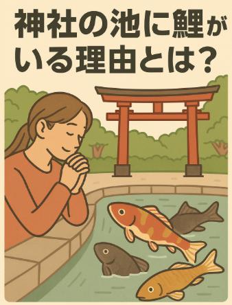 神社の池に鯉がいる理由とは？スピリチュアルな意味と運気アップのサインを探る